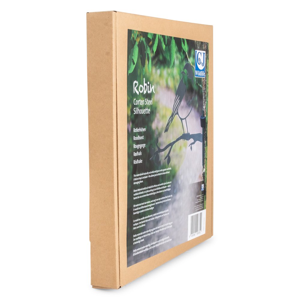 Metallsilhouette - Rotkehlchen | CJ Wildlife